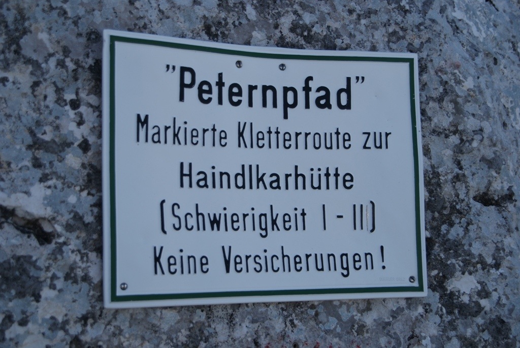 Hochtor (2.369) über Peternpfad (II) und Dachlgrat (II+)
